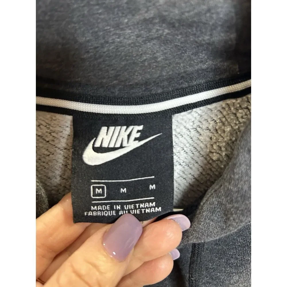 NIKE Pullover‎ Hoodie Sweatshirt gray Women's Plus Size M long Sleeve